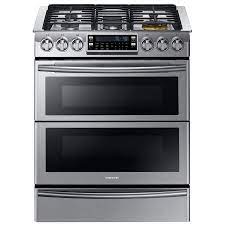 Samsung dual audio is a unique feature that lets you output to two bluetooth headsets at a time. Samsung Flex Duo Standard 5 Burners 2 4 Cu Ft 3 3 Cu Ft Self Cleaning Double Oven Convection Convection Dual Fuel Range Stainless Steel Common 30 In Actual 25 In In The Double Oven Dual Fuel Ranges Department At