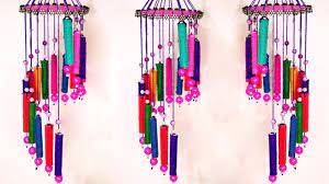 How To Make Wind Chime With Recycled Materials Homemade Wind Chimes Idea Best Out Of Waste Youtub Make Wind Chimes Wind Chimes Homemade Wind Chimes Craft