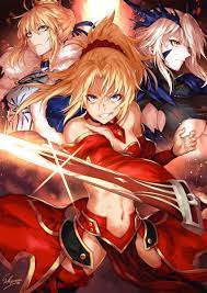 artoria pendragon, saber, mordred, mordred, artoria pendragon, and 1 more  (fate and 1 more) drawn by sakiyamama | Danbooru