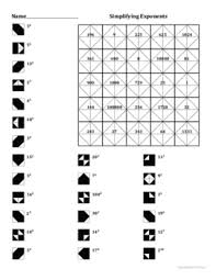 Introduces 4 exotic animals and 10 colours. Exponents Coloring Worksheets Teaching Resources Tpt