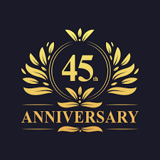 45ste Verjaardag Gouden 45 Jarig Jubileum 1363679 Download Free Vectors Vector Bestanden Ontwerpen Templates