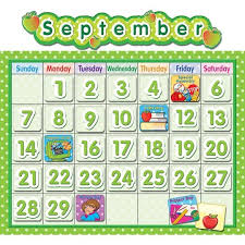 Polka Dot School Calendar Bulletin Board Set In 2020 School Calendar Calendar Bulletin Boards Classroom Calendar
