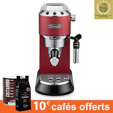 De'longhi dedica style, machine expresso pour préparer des boissons café et lactées, ec685m, acier chromé. Machine Expresso Percolateur Delonghi Dedica Style Ec695 Bk Noir 2 Paquets De Cafe Offerts Coffee Webstore