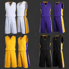 men plus size basketball jersey basketball team uniform lakers like breathable quick dry basketball clothing set sports wear check our size chart