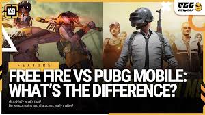 This game is a copy version of pubg mobile and free fire. Free Fire Vs Pubg Mobile What S The Difference Egg Network