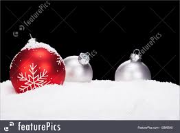 But above all, it is the quality and the precious time spent with the loved ones which matters. Holidays Red Christmas Ball In Front Of Silver Christmas Balls Stock Image I3369545 At Featurepics