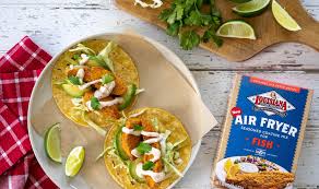 Air Fryer Baja Fish Tacos Louisiana Fish Fry Recipe Louisiana Fish Fry Fish Tacos Fried Fish