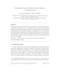 Pdf Behaviour Of Post Installed Adhesive Anchors In Natural