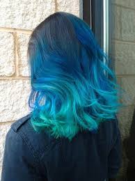 Here, medium brown hair fades into a bright blue color at the tips. 41 Bold And Beautiful Blue Ombre Hair Color Ideas Page 2 Of 4 Stayglam