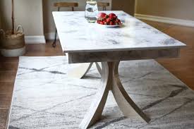 Make this concrete dining table for under $200! How To Build A Diy Kitchen Table With Stone Coat Epoxy Thediyplan