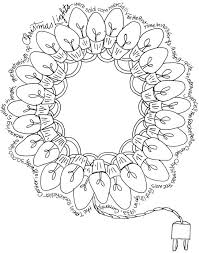 This site offers tons of free coloring pages for kids but they also have other sheets for adults. Christmas Yule Holiday Light Wreath Coloring Page Free To Print From Dover Publications Christmas Coloring Pages Christmas Coloring Sheets Christmas Colors