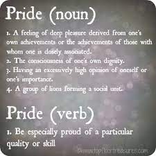 Is Pride Good Or Bad Social Media Marketing Courses Word Definitions Great Quotes