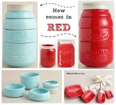 Shop for red kitchen canister sets online at target. Ceramic Mason Jar Sets Now In Red Kitchen Decor Ideas