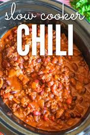 The Best Easy Slow Cooker Chili Recipe Delicious Homemade Crockpot Beef Chili Reci Slow Cooker Chili Easy Slow Cooker Chili Recipe Easy Chili Recipe Crockpot