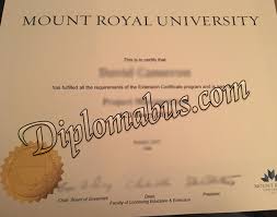 The initial level usually confers a document serving as proof of secondary education. Buy Degree Mount Royal University Postgraduate Diploma Diplomabus