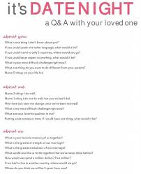 It S Date Night A Q A With Your Loved One This Or That Questions Date Night Questions Relationship Tips