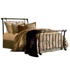 Get it as soon as mon, apr 12. Legion Iron Sleigh Bed Ancient Gold Finish Traditional Design