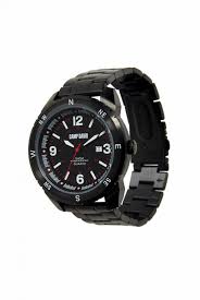 Uhr matt schwarz , rechteckige grundfliese im format 7, 5 x 15 cm von, led bürolampe 48 watt rund pendelleuchte 4080 lumen, news: Camp David Soccx Uhr Aus Mattem Edelstahl Mit Gliederarmband Steel Black