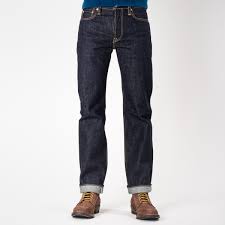 Indigo 18oz Raw Selvedge Denim Slim Straight Cut