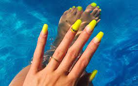 That's what makes this nail design a sure shot eye dazzler design details : 125 Cute Summer Nail Designs Colorful Ideas Trends Art 2021
