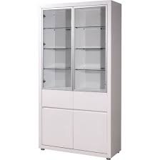 Fino Gloss White Tall 4 Door Display Cabinet Display Cabinet Cabinet Tall Cabinet Storage
