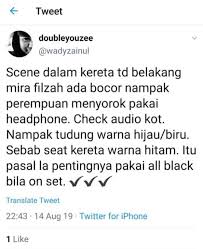 Namun, pada kali ini bukan kisah mirah filzah yang ingin penulis kongsikan. Dalam Set Aku Tak Ada Perempuan Yang Pakai Tudung Penampakan Wanita Belakang Mira Filzah Micheal Ang Tampil Minta Maaf Komedi Media