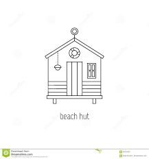 Beach Hut Line Icon Stock Vector In 2021 Beach Hut Line Icon Hut