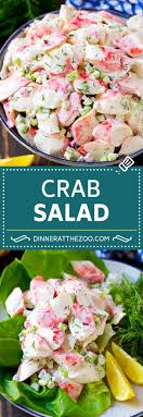 Imitation crab salad is a popular appetizer that can be served with a full course meal or like a light snack. Crab Salad Recipe Dinner At The Zoo