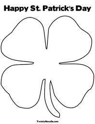 A simple coloring page with only two colors needed. 27 St Patrick S Day Clip Art Free Printables Tip Junkie