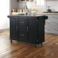 Lomas Kitchen Island Solid Wood Reviews Joss Main Black Kitchens White Kitchen Cart White Wood Kitchens