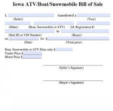 Dec 09, 2020 · a bill of sale is a legal document that verifies you have sold your car and provides basic information about the vehicle or any other item and the terms of the sale. Free Iowa Bill Of Sale For Atv Boat Snowmobile Form Pdf Word Doc