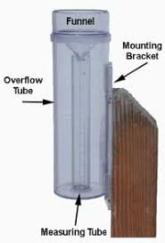 You can dig a shallow hole to place the bottle in to prevent it from tipping over. Cocorahs Community Collaborative Rain Hail Snow Network