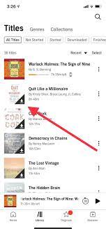 · tap titles followed by all. How To Download Audible Book To Apple Watch Book Riot