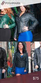 Guess Quilted Leather Jacket Quilted Leather Leather Jacket Jackets