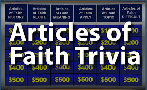 Hope you enjoy this quiz on basic mormon trivia. Digital Game Articles Of Faith Lds Paper Toys