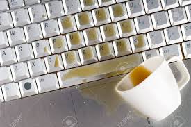 Most laptop keyboards can be easily removed. Coffee Spilled On Laptop Keyboard Stock Photo Picture And Royalty Free Image Image 22924502