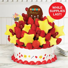 Edible Arrangements Fruit Baskets A Birthday Bouquet W Happy Bday Belgian Choc Pop