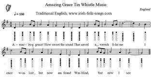 Download and print in pdf or midi free sheet music for amazing grace by newton, john arranged by dandra for piano (solo). Amazing Grace Easy Tin Whistle Sheet Music Irish Folk Songs