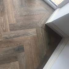Matt Davis On Instagram Nice Herringbone Amtico Fitted Today With A Single Plank Boarde Herringbone Wood Floor Herringbone Floor Herringbone Hardwood Floors