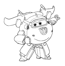 Mari dapatkan robot siap dengan super wings coloring pages. Super Wings The Naive Donnie Is Ready For Action