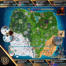 Fortnite creative puzzle map codes. Fortnite Cheat Sheet Map For Season 8 Week 8 Challenges Fortnite Insider