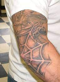 A lot of people are eschewing the complex, large tattoo ideas in favor of minimal inked pieces. Elbow Tattoos For Men Designs And Ideas For Guys Web Tattoo Elbow Tattoos Spider Web Tattoo