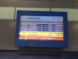 Book your hotel in kuala lumpur online. File Sungai Buloh Ktm Station Train Info Display 1 Jpg Wikipedia