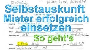 Selbstauskunft für die anmietung einer wohnung Mieter Selbstauskunft Erfolgreich Einsetzen Bei Neu Vermietung Wohnung 2019 Vermietershop De Youtube
