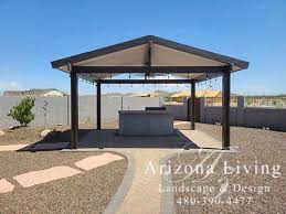 Whether you're attaching a shaded area to your home, or building a freestanding private retreat, an alumawood® patio cover has the design flexibility needed to make. Pergola Patio Cover Alumawood Arizona Living Landscape Design