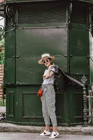 The Best Way To Pulling Of Striped Pants This Spring And Summer Couturezilla Gucci Sneakers Outfit Gucci Ace Leather Sneakers Outfit