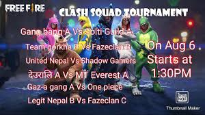 Free fire clash squad tournament! Free Fire Clash Squad Tournament Day 4 Fazeclan Youtube