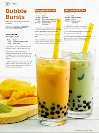 The other mango boba pearls we often see are the 'popping boba' style ones that contain no tapioca and pop in your mouth to release juice/syrup (diy coming soon!). Mango Bubble Tea And Matcha Bubble Tea Milk Tea Recipes Bubble Tea Recipe Boba Tea Recipe