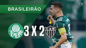 Outra alternativa para acompanhar a partida é o tempo real do nosso palestra, tanto pelo site, como também pelo perfil do np no twitter, com a hashtag #trnossopalestra. Palmeiras 3 X 2 Atletico Mg Gols 22 07 Brasileirao 2018 Youtube