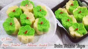Tuangkan pasta pandan, aduk rata lagi. Bolu Tape Kukus 2 Telur Takaran Sendok Ekonomis Dan Super Lembut Litetube